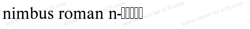nimbus roman n字体转换
